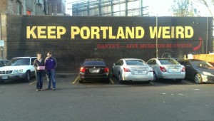 Lane and Harshaw in Portland - photo courtesy of Brooke Harshaw 