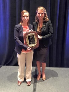 Nicole Lane, a senior majoring in agricultural communications and journalism at Kansas State University, was awarded the 2015 Livestock Publications Council (LPC) Forrest Bassford Student Award sponsored by Alltech. Lane was presented a $2,000 scholarship and plaque ­­from Danielle Palmer, North American PR Coordinator.