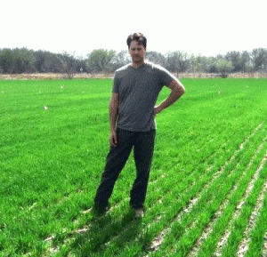 Ray Asebedo, Agronomy Graduate Student, co-developer of new Wheat Yield Calculator app.