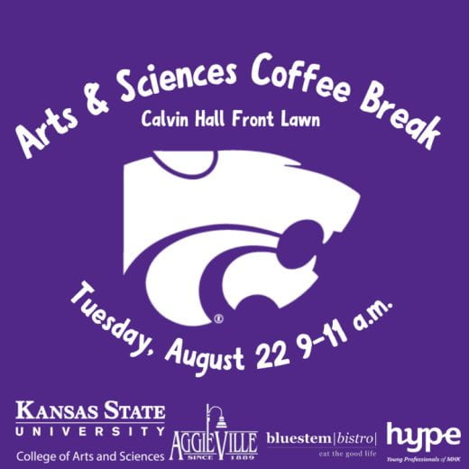graphic with info about ArtSci Coffee Break event 2023