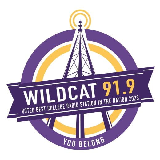Wildcat 91.9 student radio station logo