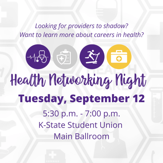 graphic with info about Health Networking Night Sept 12, 2023