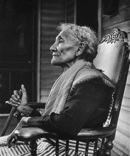 "Mrs. Jefferson" photograph by Gordon Parks, in the exhibition "Gordn Parks: Homeward to the Prairie I Come" at the Beach Museum of Art.