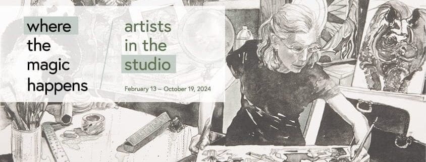 "Where the Magic Happens: Artists in the Studio" exhibition at the Beach Museum of Art.