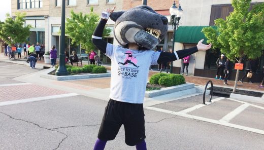 Willie the Wildcat at Race to Save 2nd Base 2017