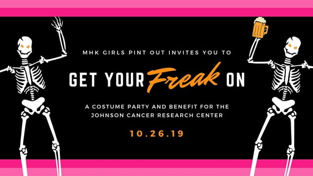 Girls Pint Out image for Halloween Bash