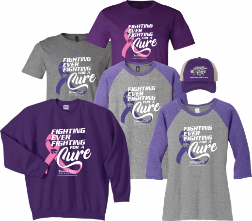 2021 K-State Fighting for a Cure shirts & hat
