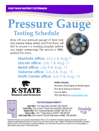 Pressure Guage - Schedule
