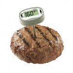 The temperature for ground meat is 160 degrees F.